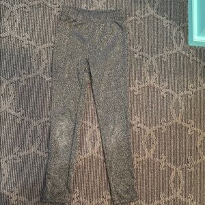 Trendy Black and Gray Knit Leggings